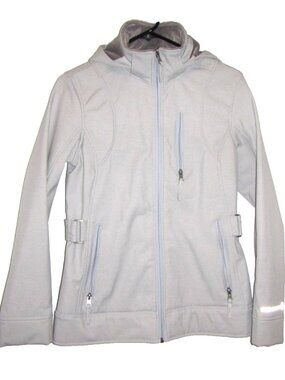 Gray Free Country Women's Removable Hood Zip Winter Jacket, Faux Fur Lining, S